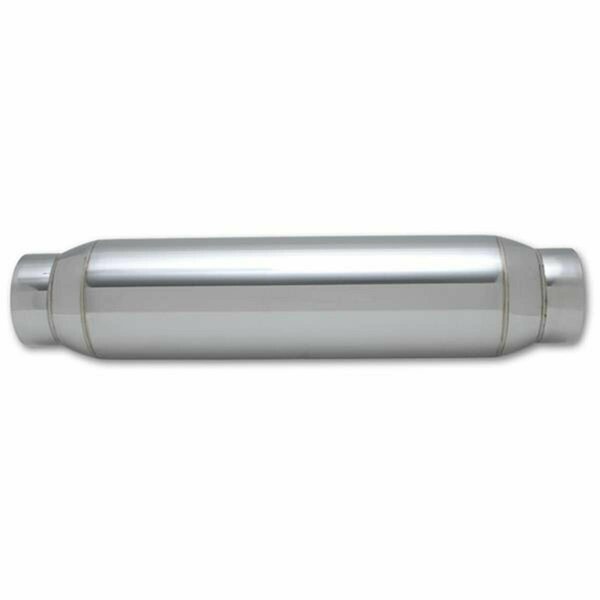 Vibrant 17970 5 In. Stainless Steel Exhaust Resonator - Silver V32-17970